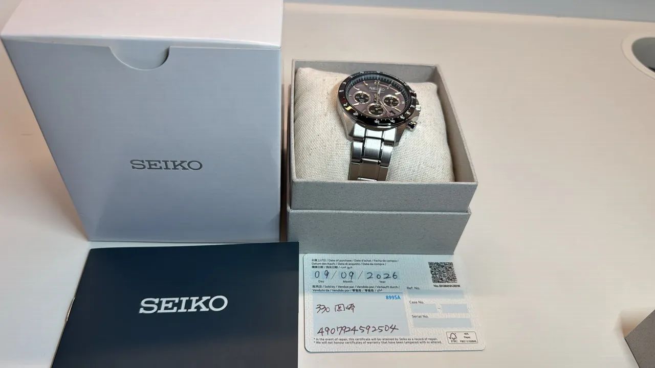 Relógio Seiko Seiko Chronograph SSB380 - novo original  - Foto 2