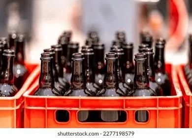 Engradados de cerveja