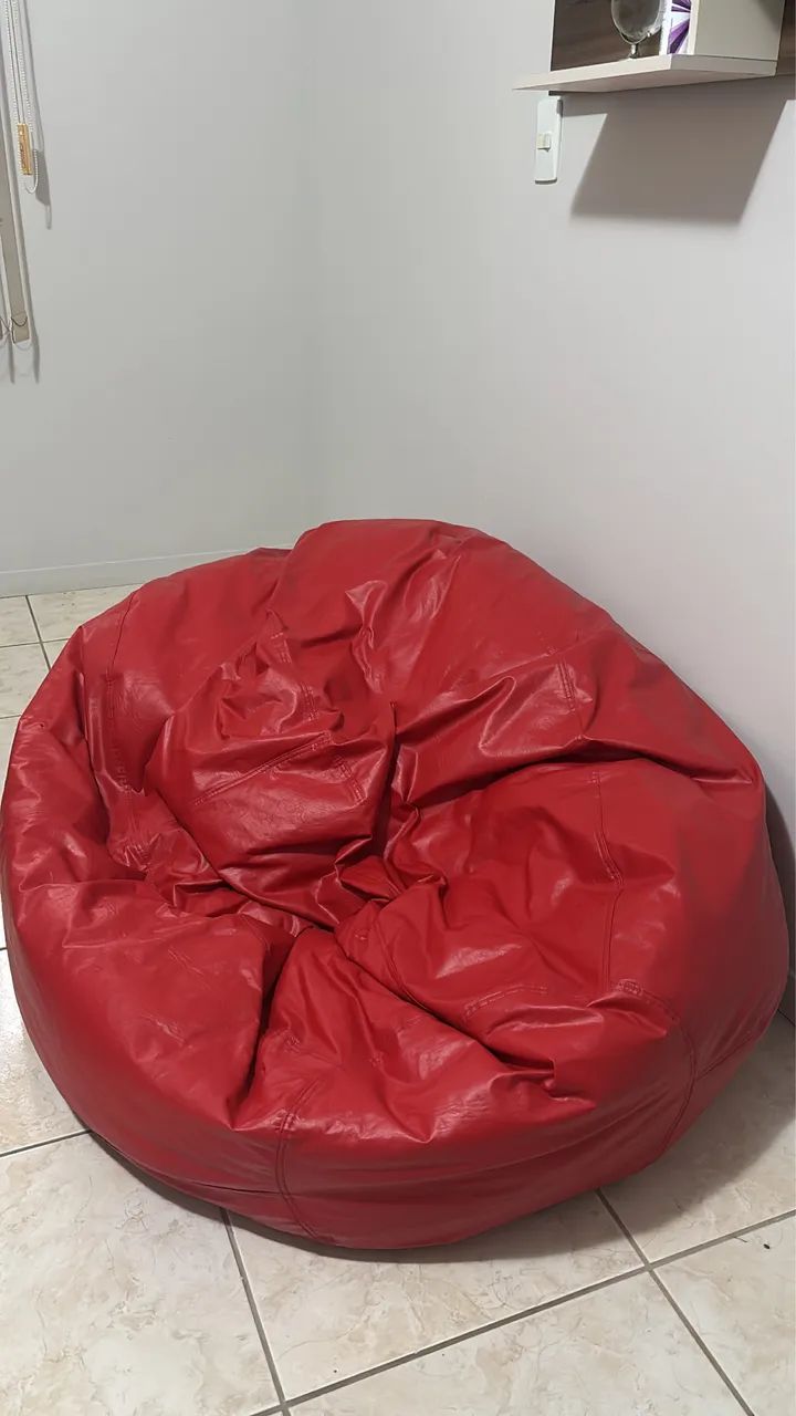 Puff grande vermelho 