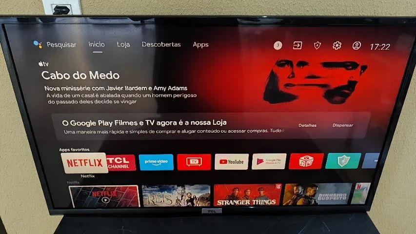 TV TCL LED 32" Smart TV (Usada e Funcionando)