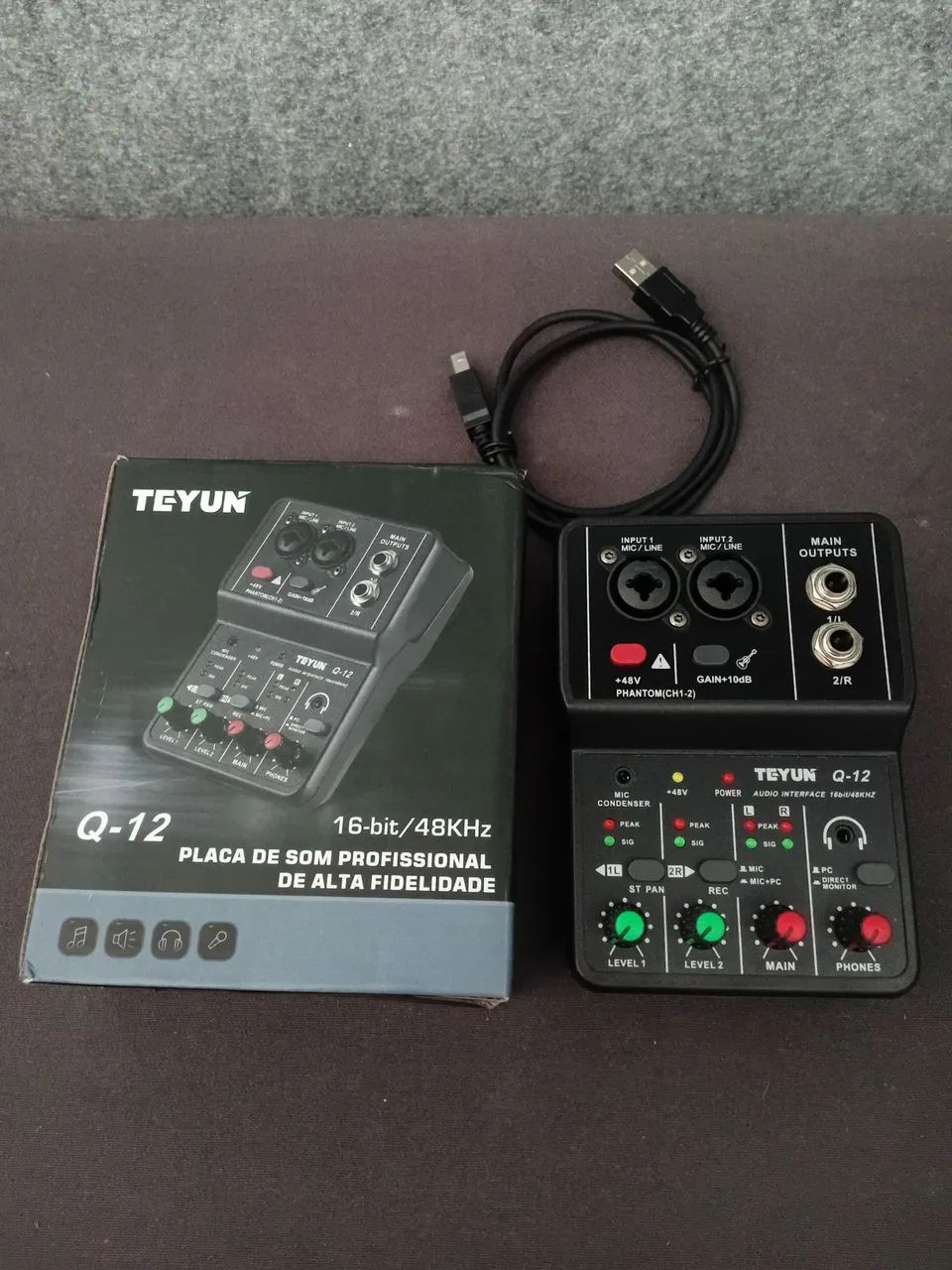 Interface de áudio Teyun 12