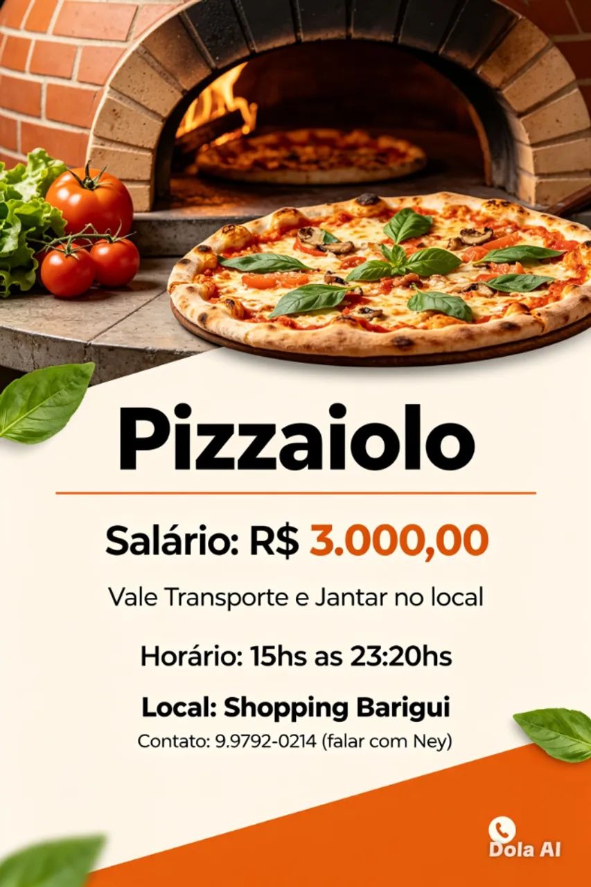VAGA PIZZAIOLO 