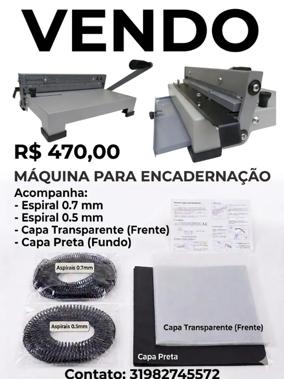 Máquina para encadernação 417147435038156802