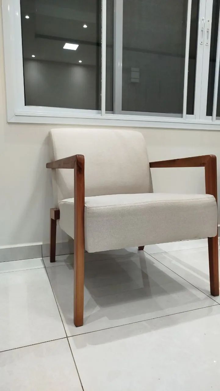 Poltrona em linho  - Foto 2