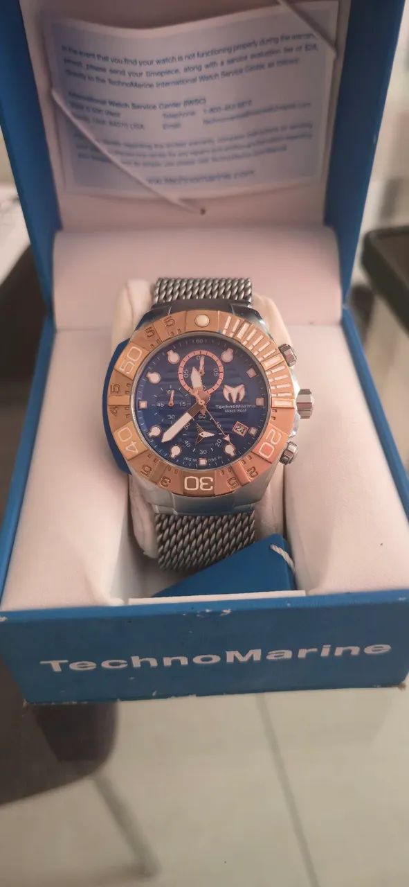 VENDO RELOGIO TECHNOS MARINE BLACK REEF  - Foto 3