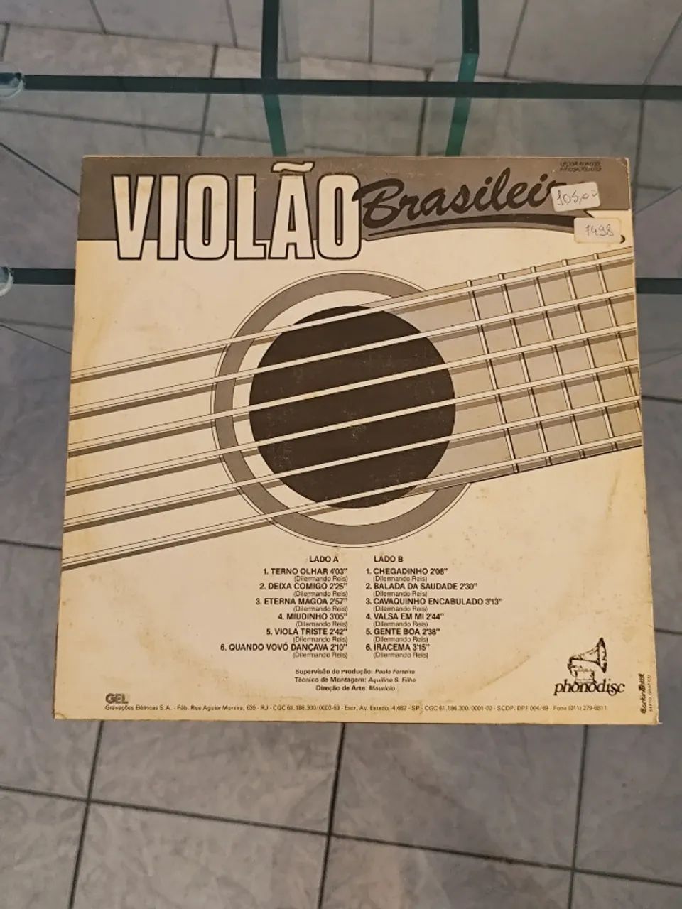 Violão Brasileiro Dilermo Reis Disco de Vinil LP - Foto 2