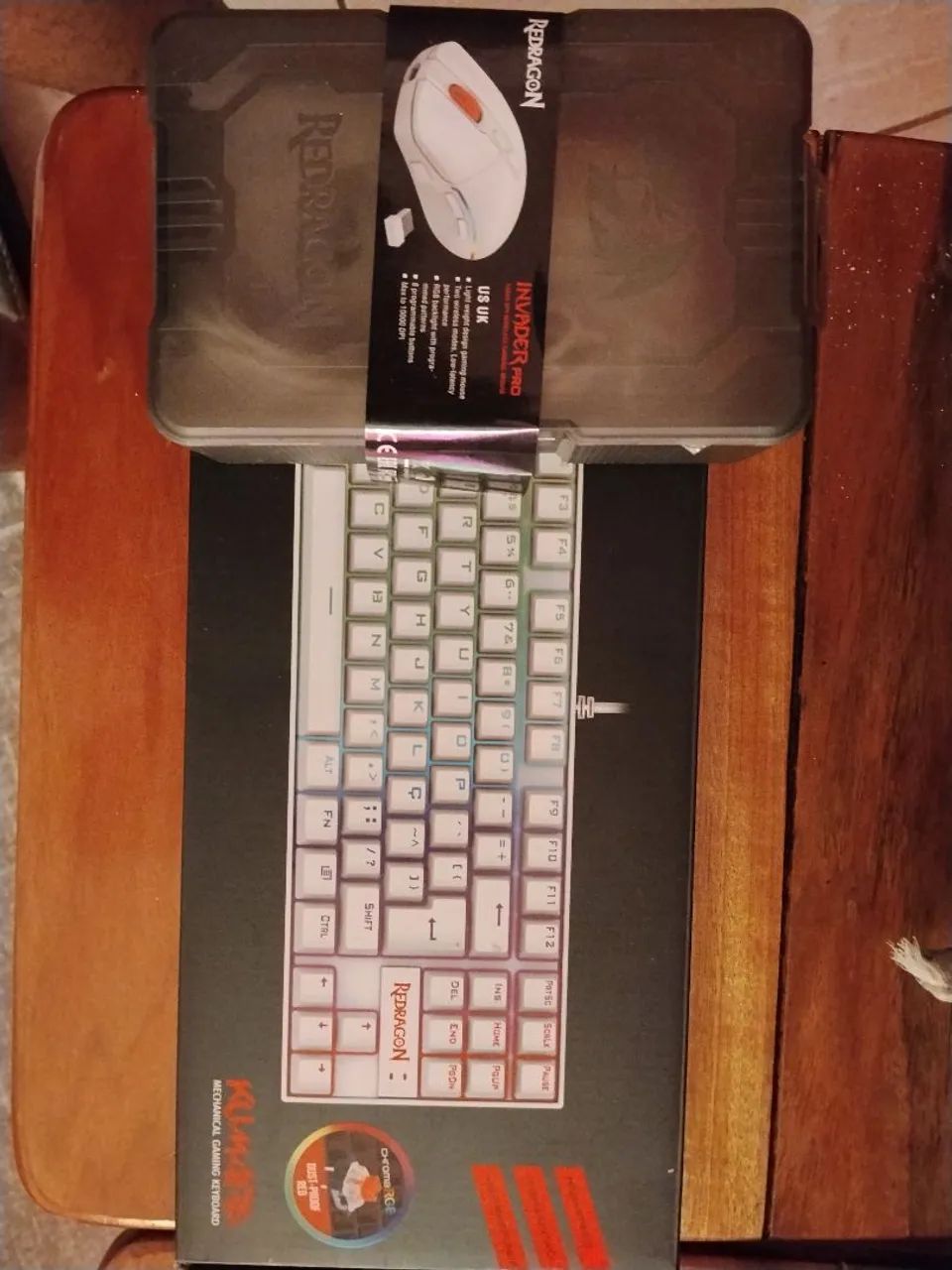 Kit Mouse + Teclado Red Dragon Original