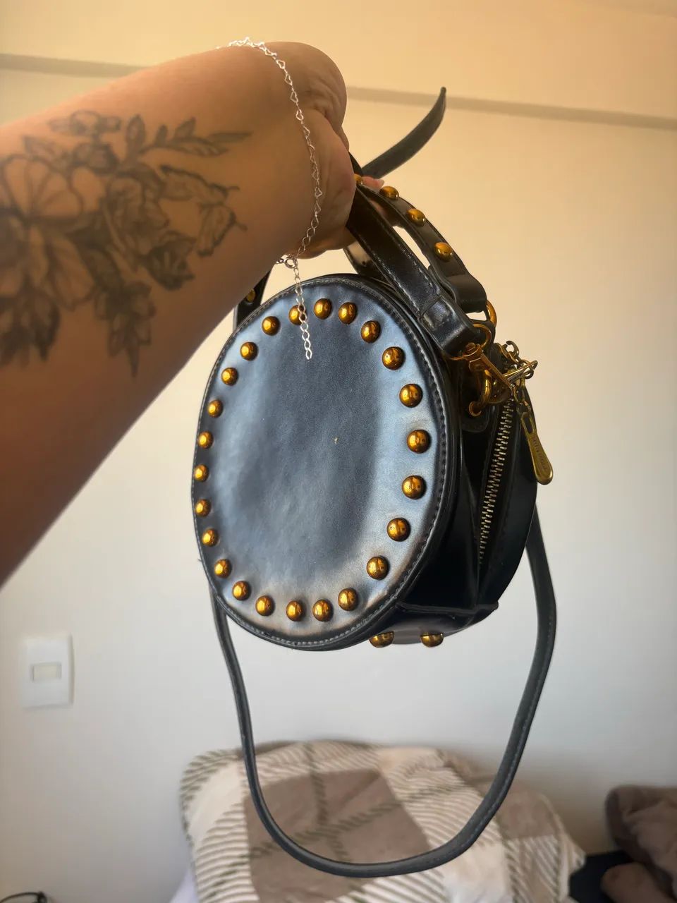 Bolsa feminina redonda  - Foto 3