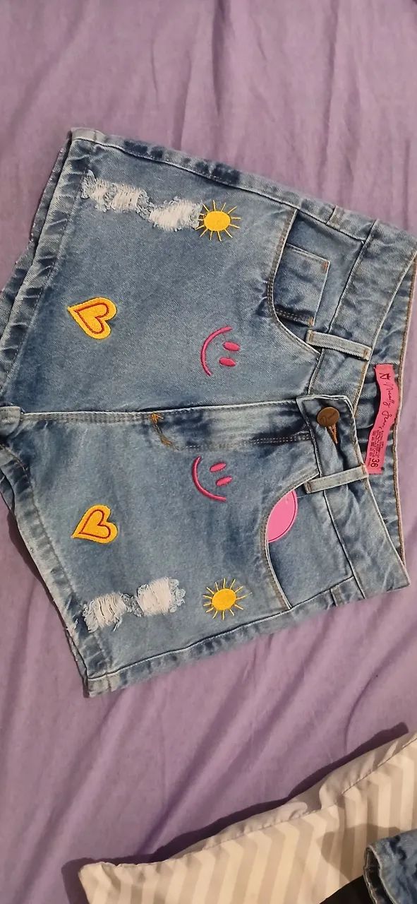 Short Jeans Denin - Foto 2