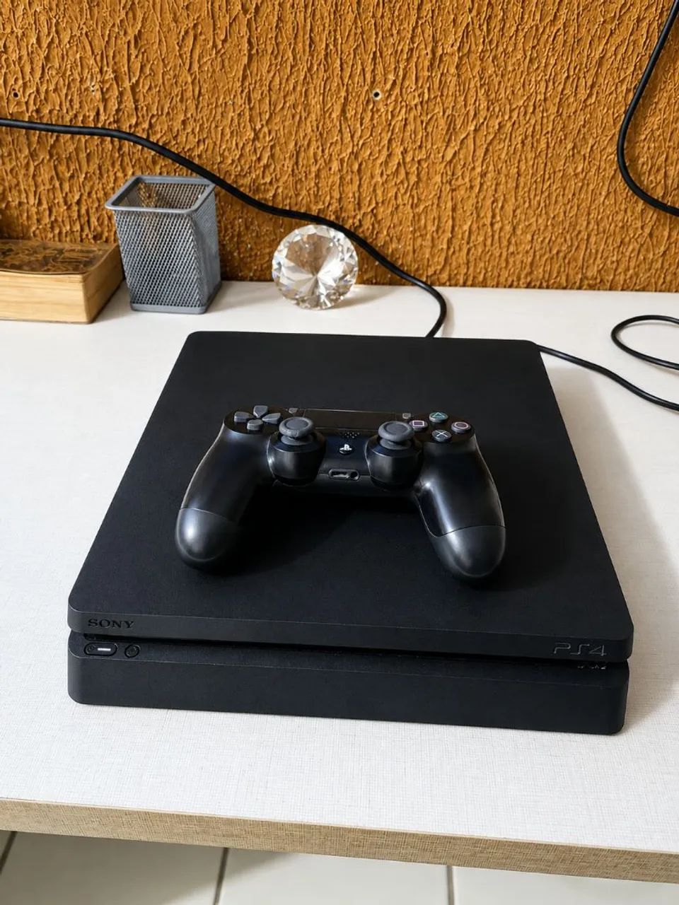 PS4 SLIM + CONTROLE + JOGOS