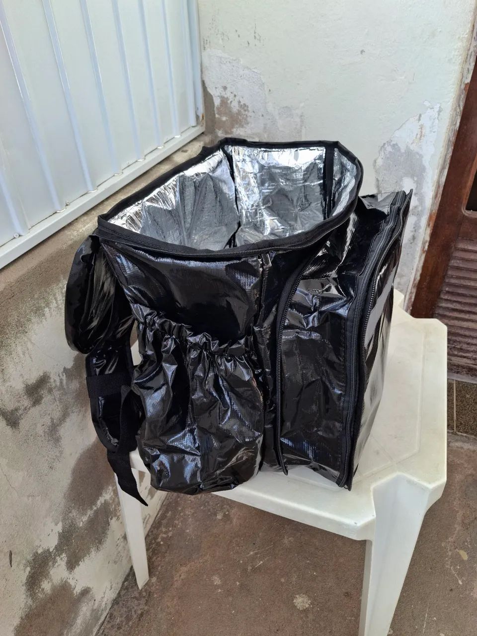 Bag mochila térmica delivery 80L preta  - Foto 3