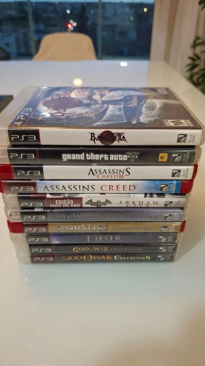 PlayStation 3 Slim - 2 Controles + Cabos + Jogos - Foto 5