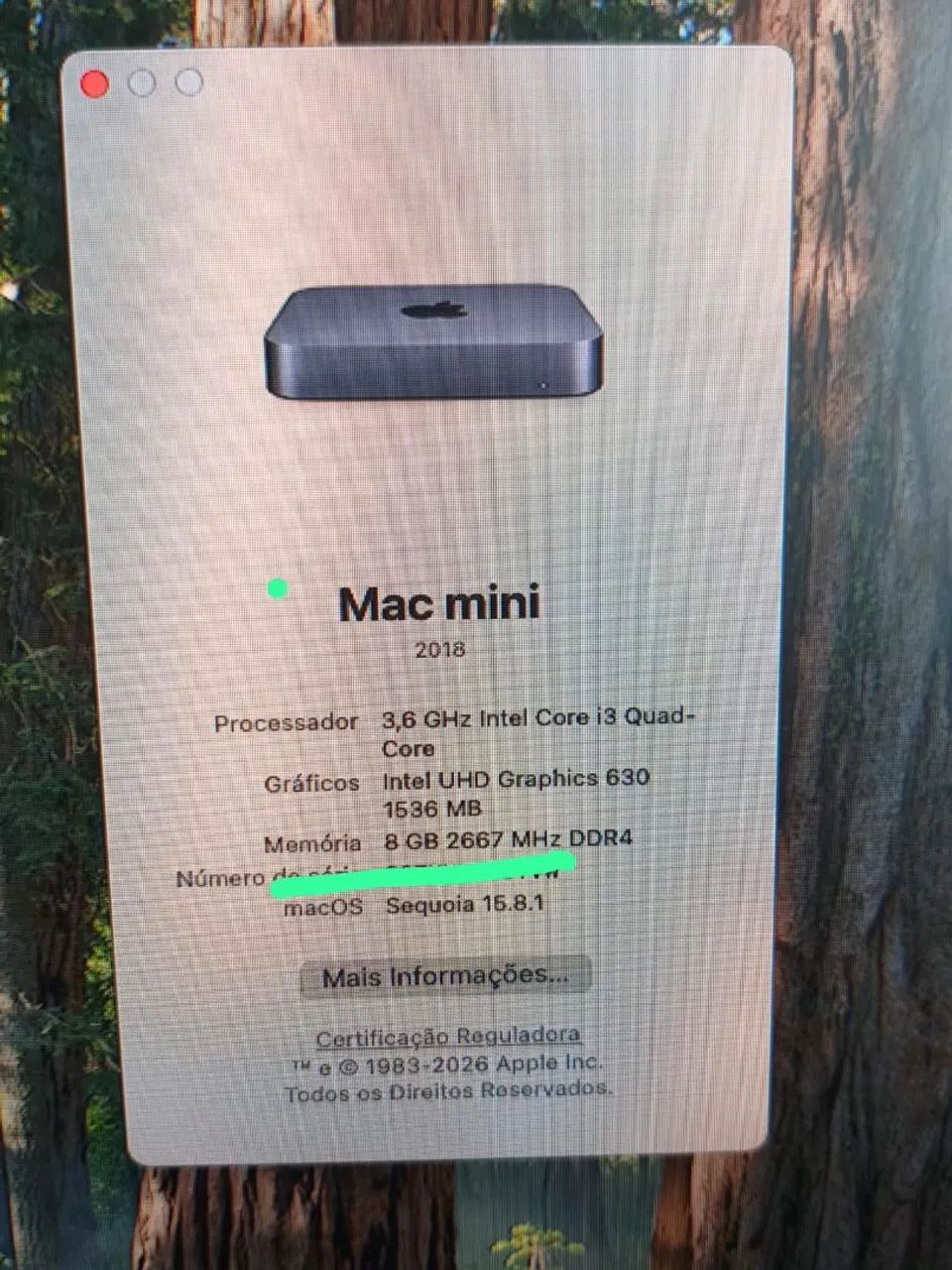 Mac Mini 2018 i3 8GB SDD 128GB Apple - Foto 4