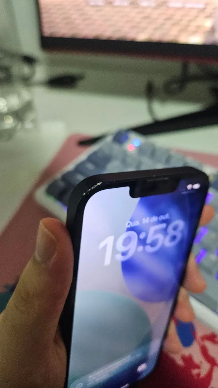 Iphone 13 preto, saúde da bateria em 75%, com caixa e cabo original. - Foto 5