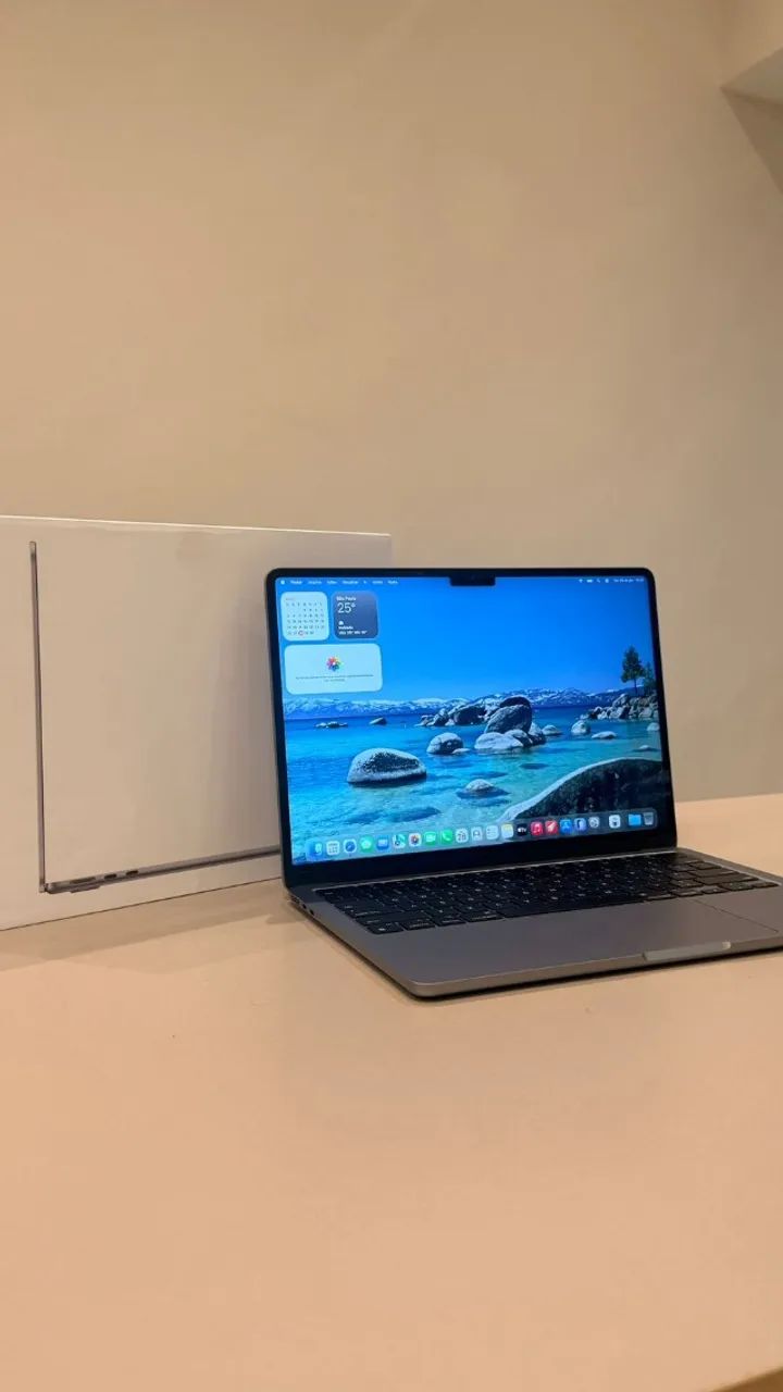 MacBook Air M2 256GB seminovo Space Grey-98% de bateria-Garantia