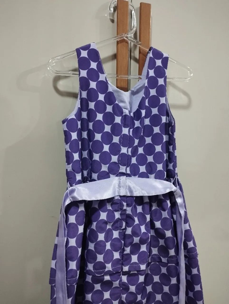 Vestido Poa Roxo com Lilás - Foto 5