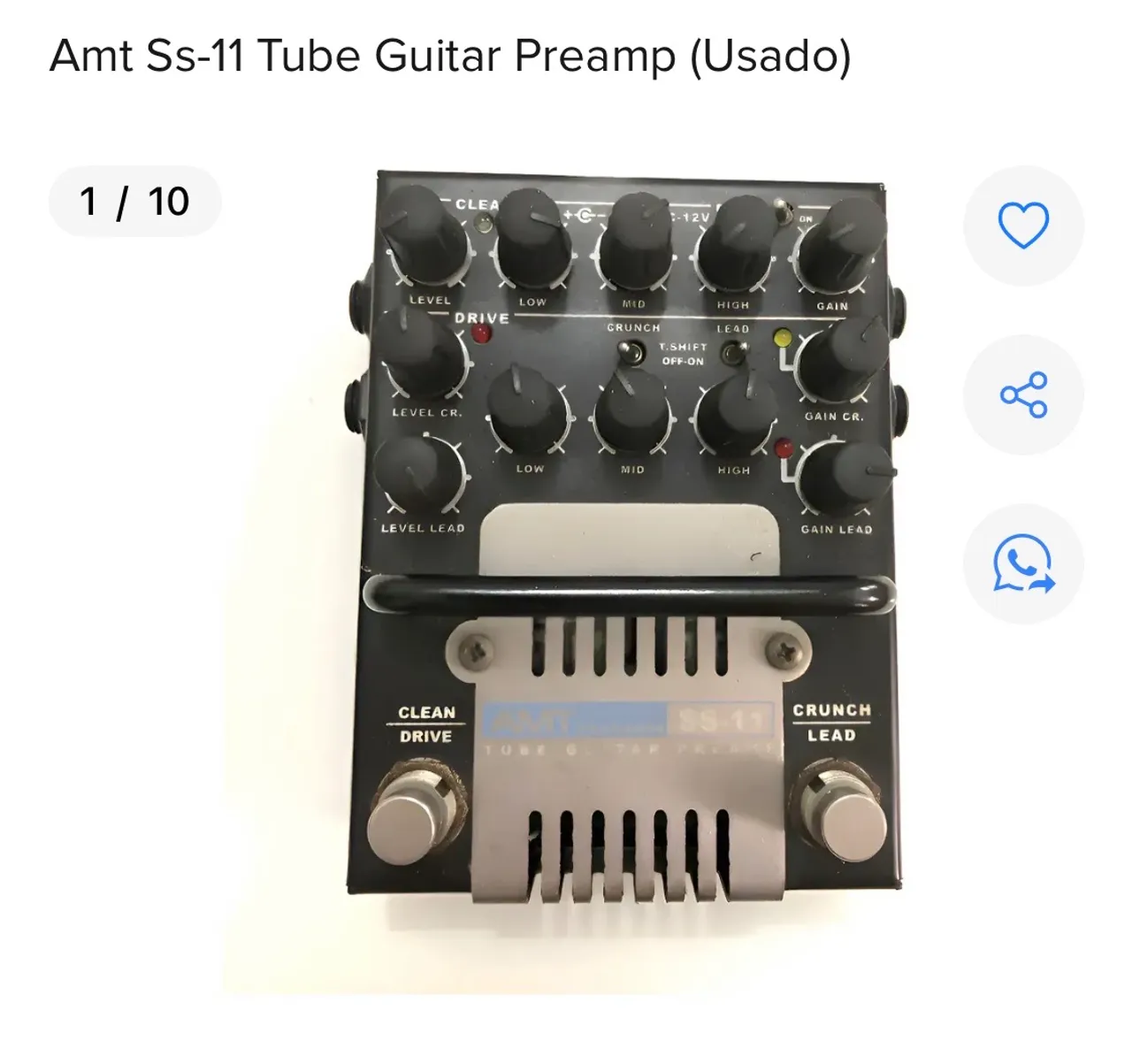 Pedal de Guitarra JHS Superbolt V2 Overdrive - Instrumentos