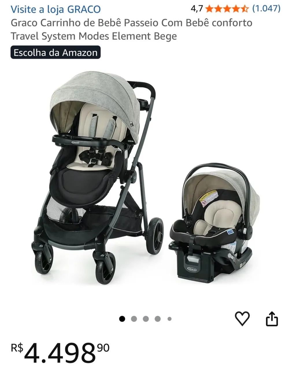 CARRINHO DE BEBÊ GRACO - Foto 5