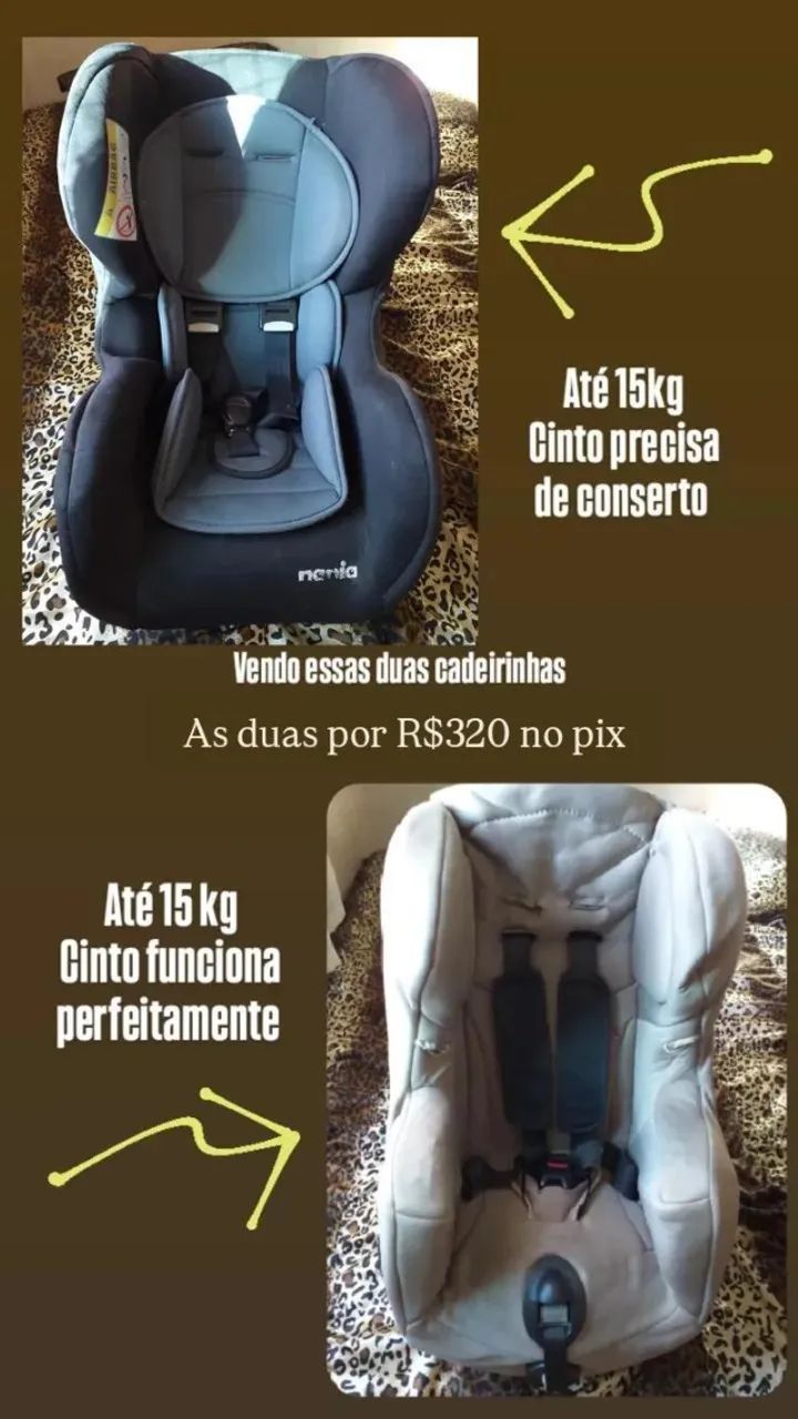 Cadeirinhas de automóvel 15kg