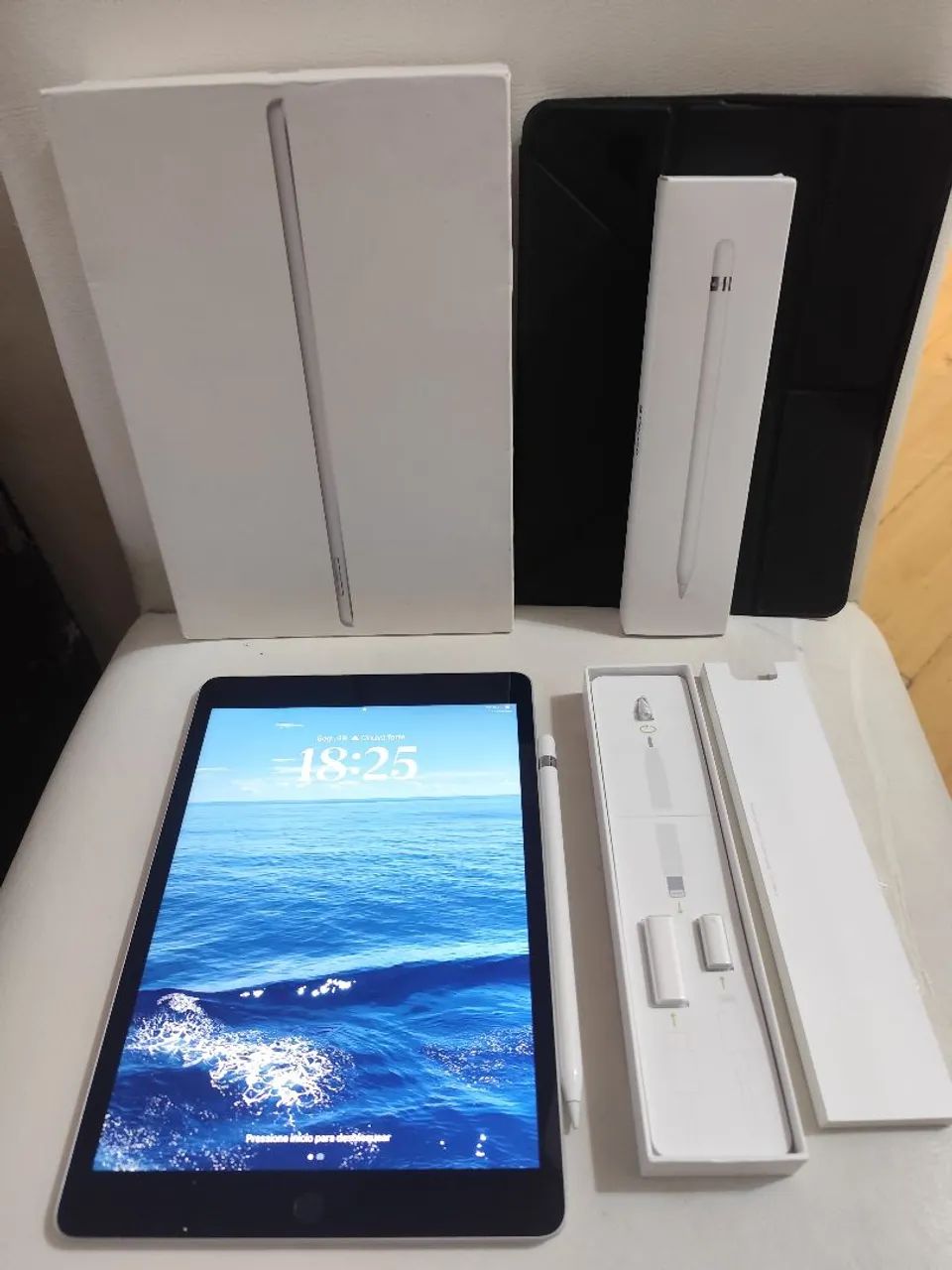 IPAD 9 -64 GB + APPLE PENCIL 1 GERAÇÃO (EXCELENTES AMBOS