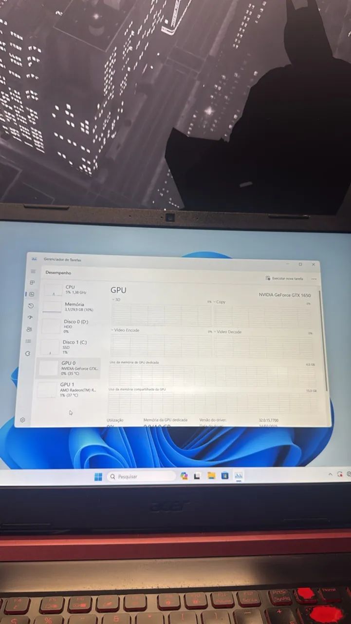 Notebook gamer Acer nitro - já com upgrade! - Foto 5