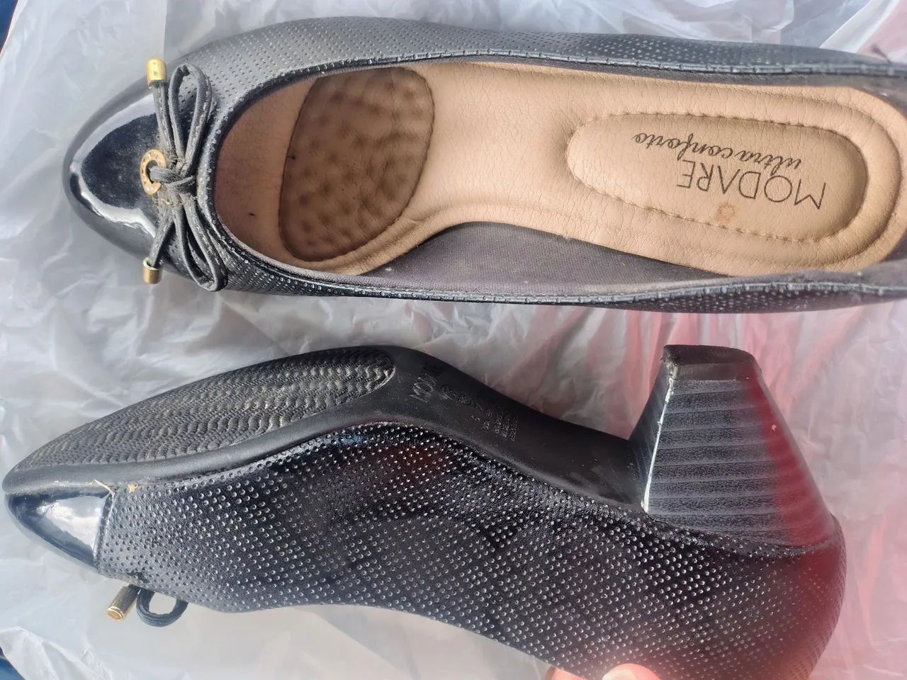 Sapato social com saltinho - Foto 2