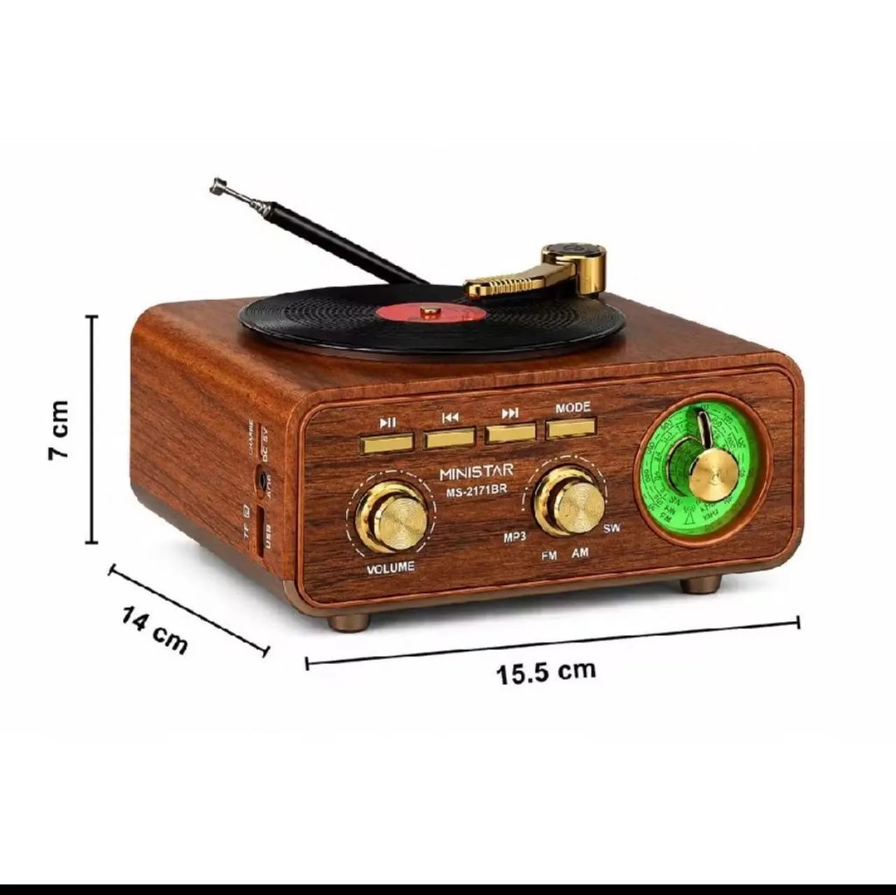 Rádio retrô com bluetooth  - Foto 4