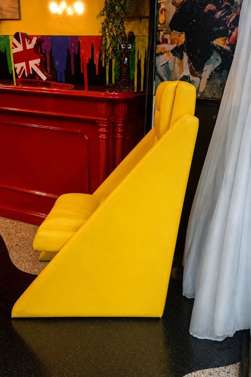 Poltrona Lafer Amarela | Design Brasileiro Vintage - Foto 4