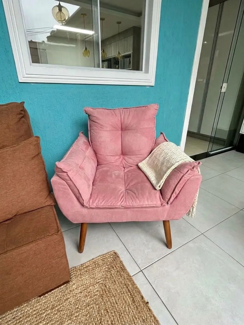 Cadeira / poltrona rosa  - Foto 2