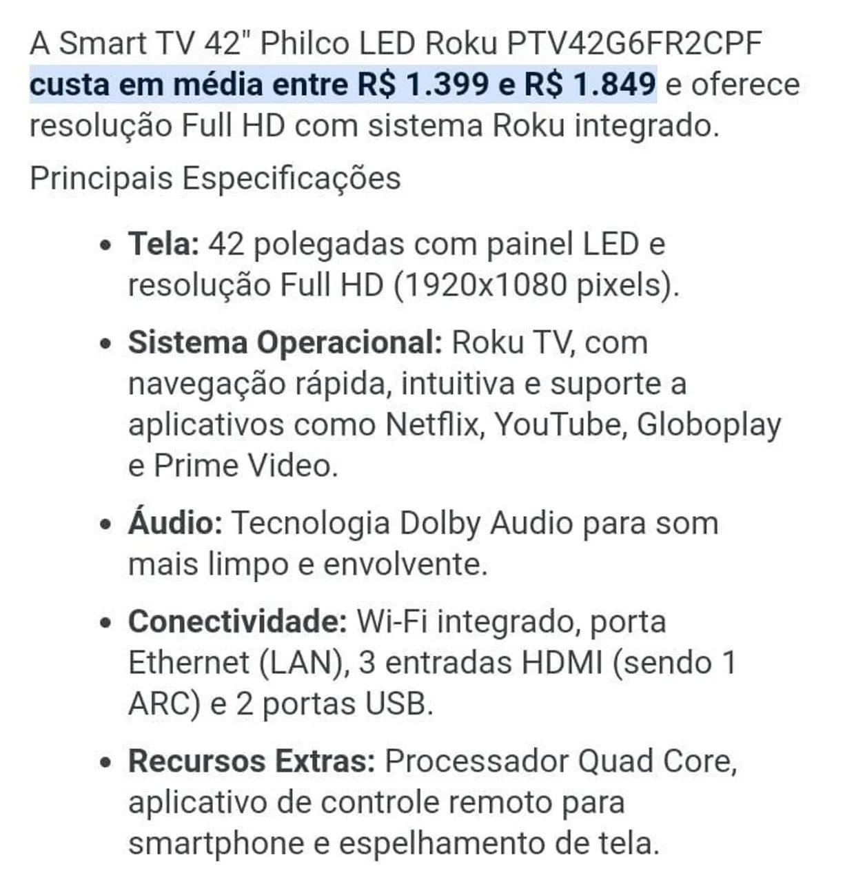 Tv Philco 42 polegadas  - Foto 4