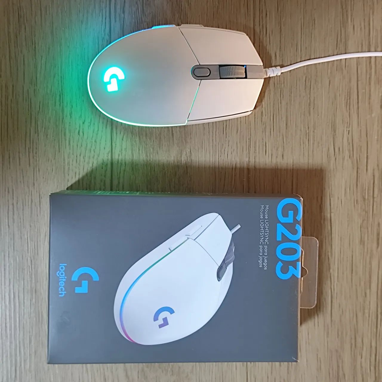 Mouse Logitech G203 + Mousepad redragon  - Foto 2