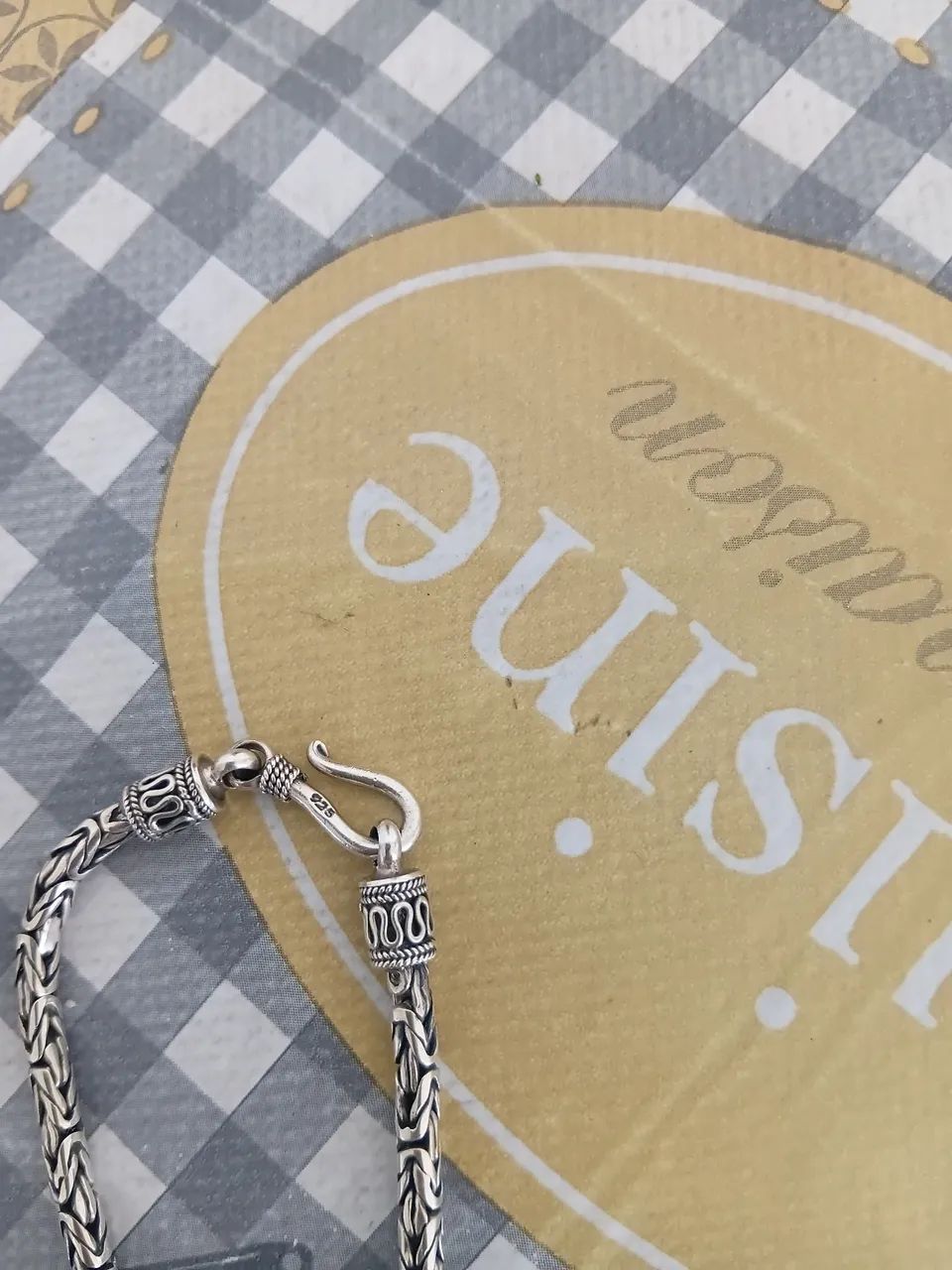 Pulseira e colar prata de Bali  - Foto 2