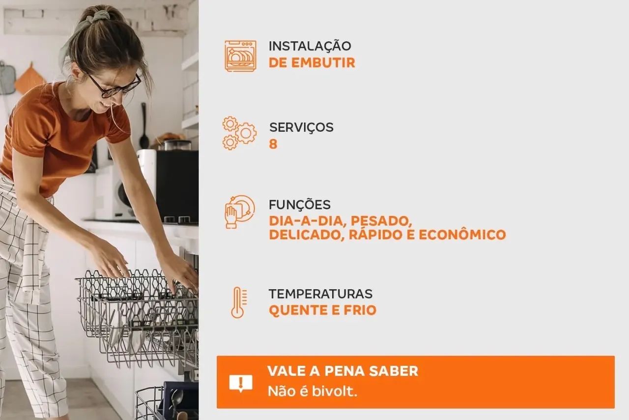 Lava Louças Brastemp 8 Serviços Nova Com Nota Fiscal!!! - Foto 4