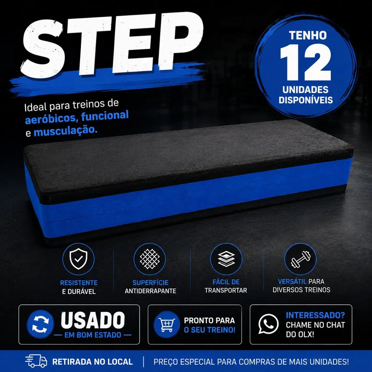 Step em E.VA para exercícios 