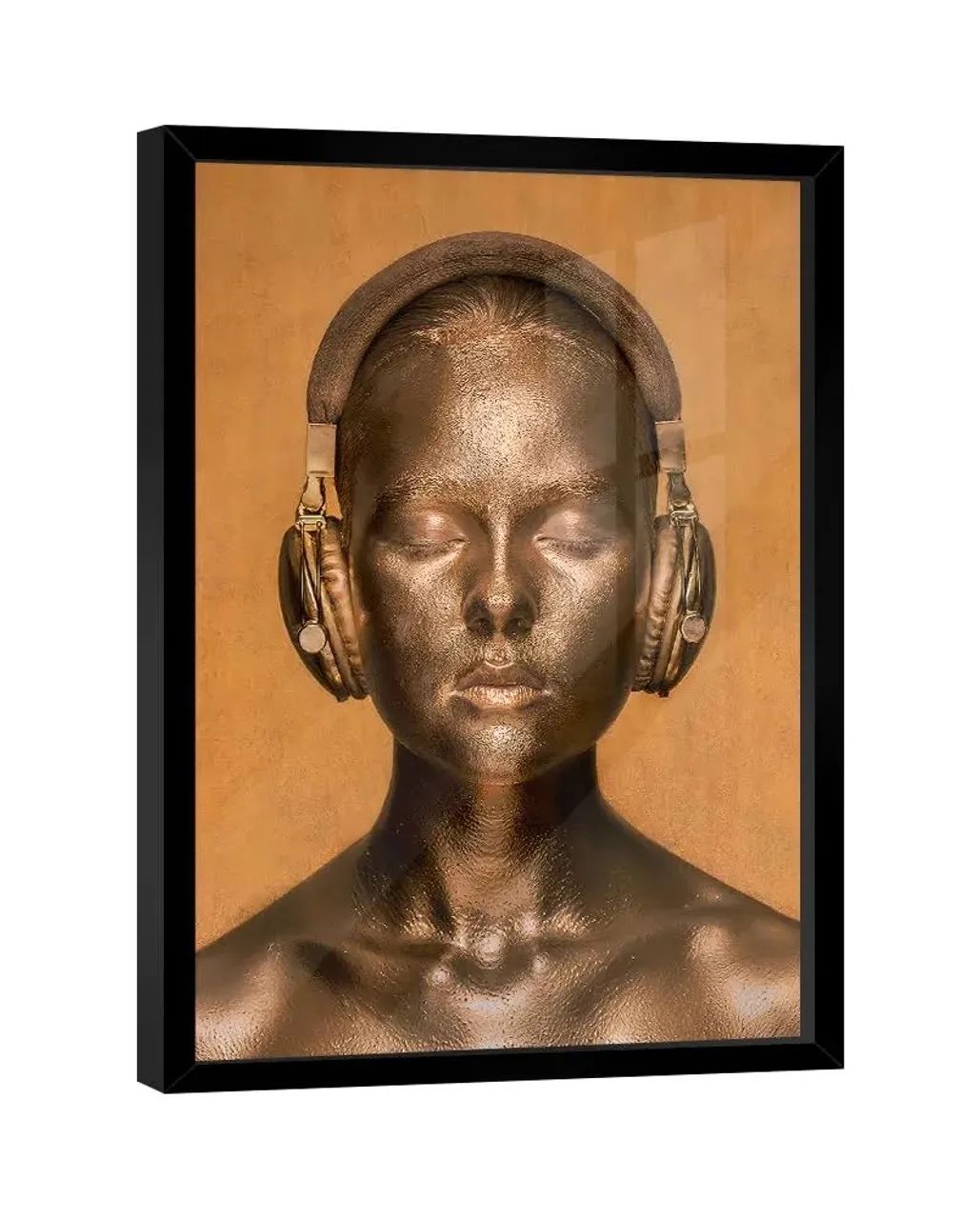 QUADRO MULHER DOURADA