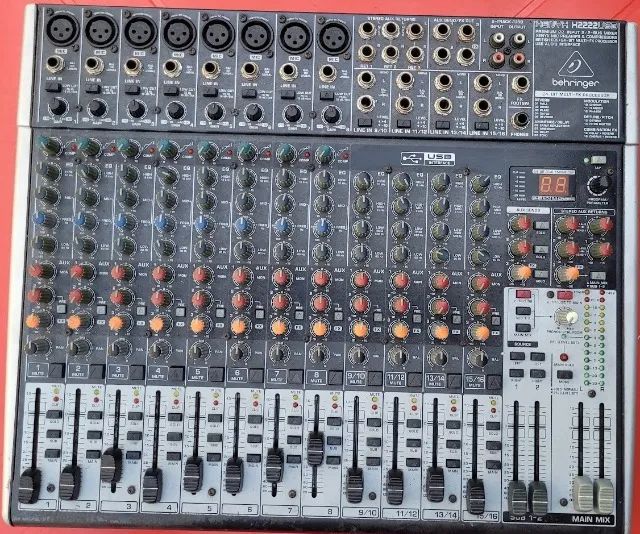 MESA BEHRINGER X2222USB + CAIXAS DE SOM ONEAL ATIVA E PASSIVA - Foto 4