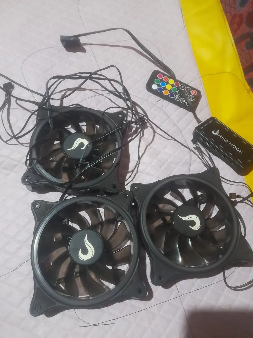 3x fans Argb 120m+ Controladora Rise Mode