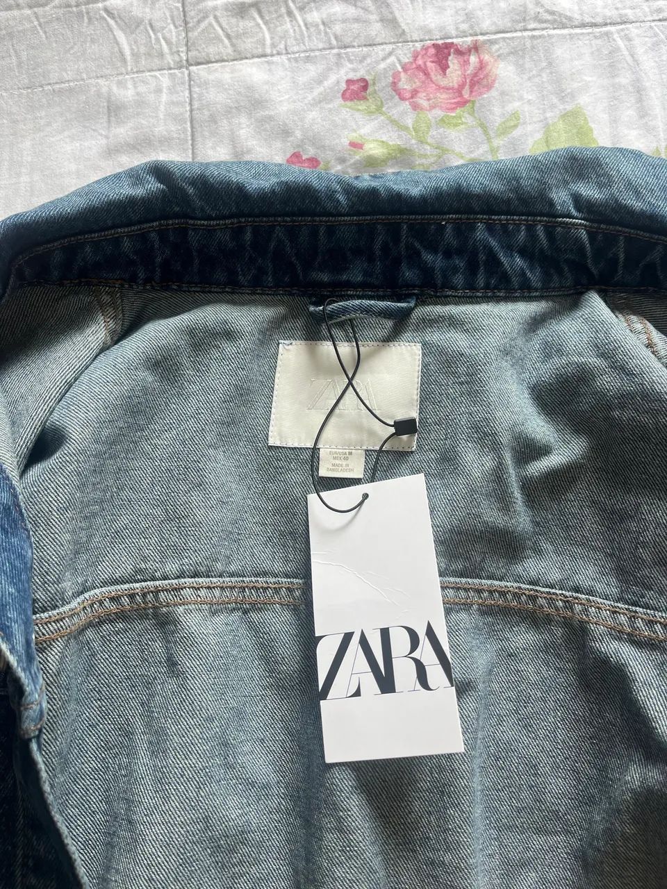Jaqueta jeans masc. zara nova com etiqueta  - Foto 5