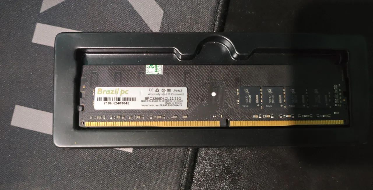 Memória ram 32 gb ddr4