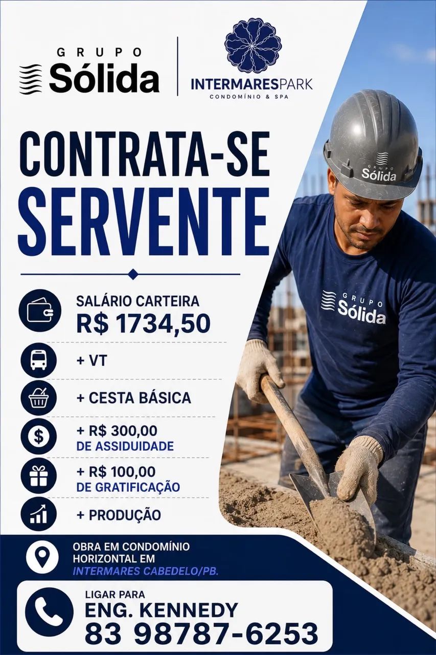 Contrata-se Pedreiro e Serventes - Foto 2
