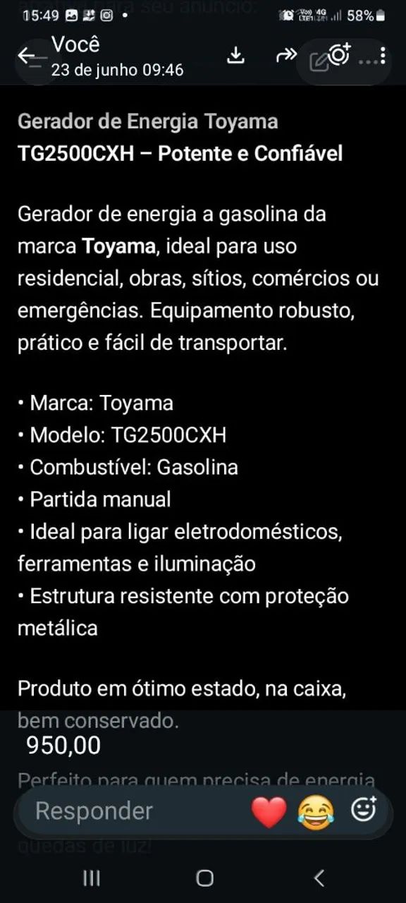 GERADOR DE ENERGIA  - Foto 2