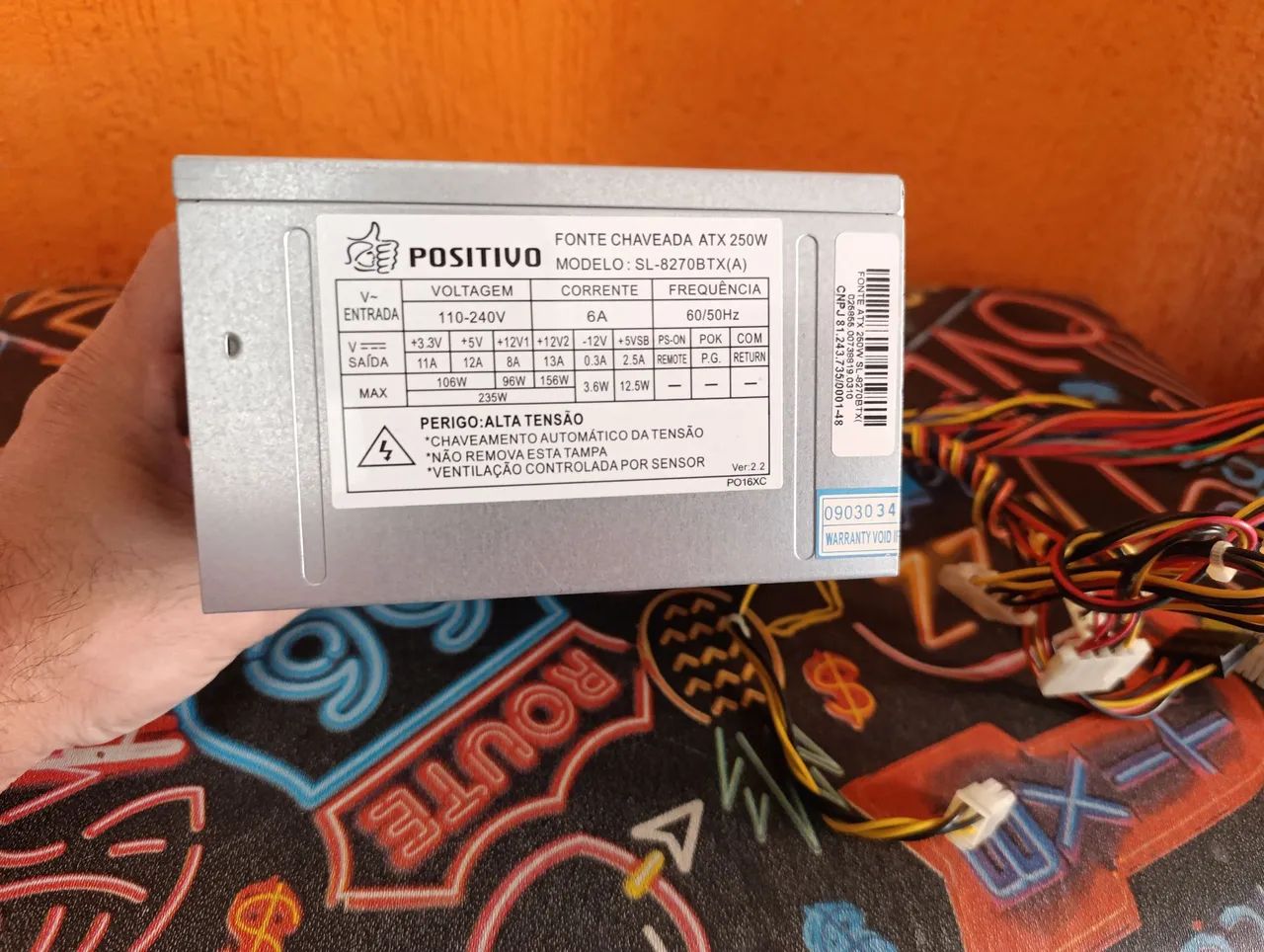 Fonte Positivo 250 Wats Para PC