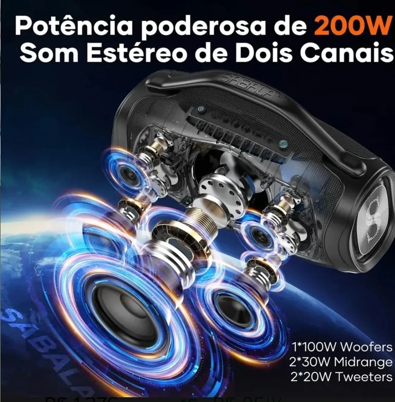 CAIXA DE SOM SABALA DR-909 - Foto 4