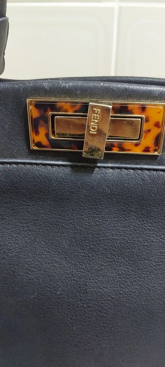 Bolsa dupe Fendi em couro legítimo  - Foto 3