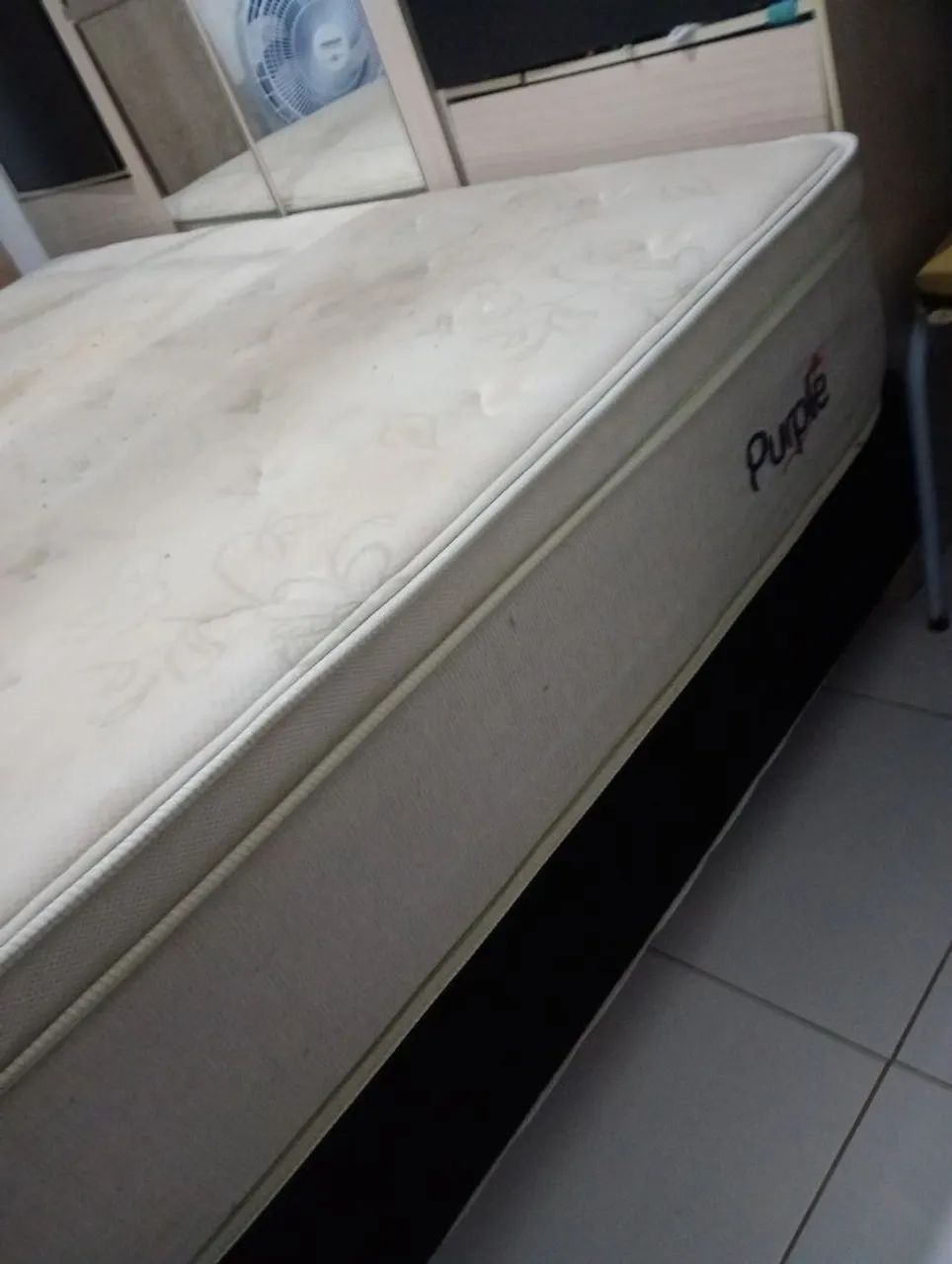 Cama box de casal ( base+ colchão). - Foto 4