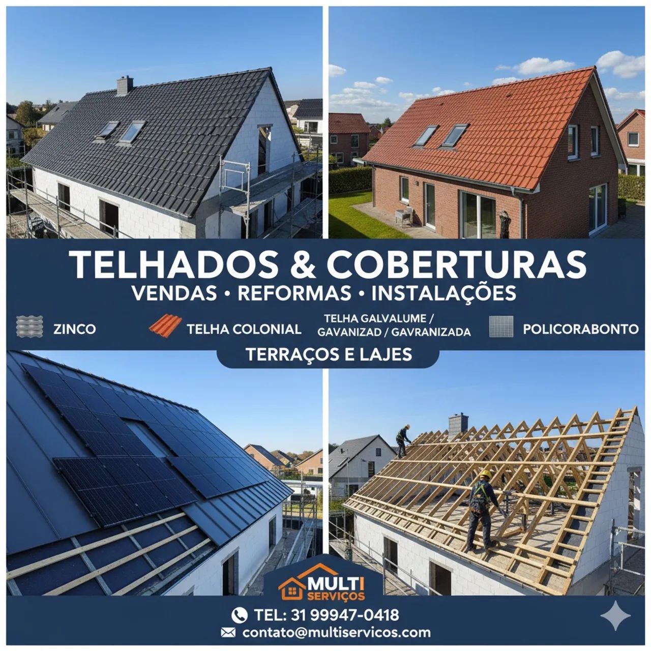 Telhados terraços coberturas Construção ou reforma  - Foto 2
