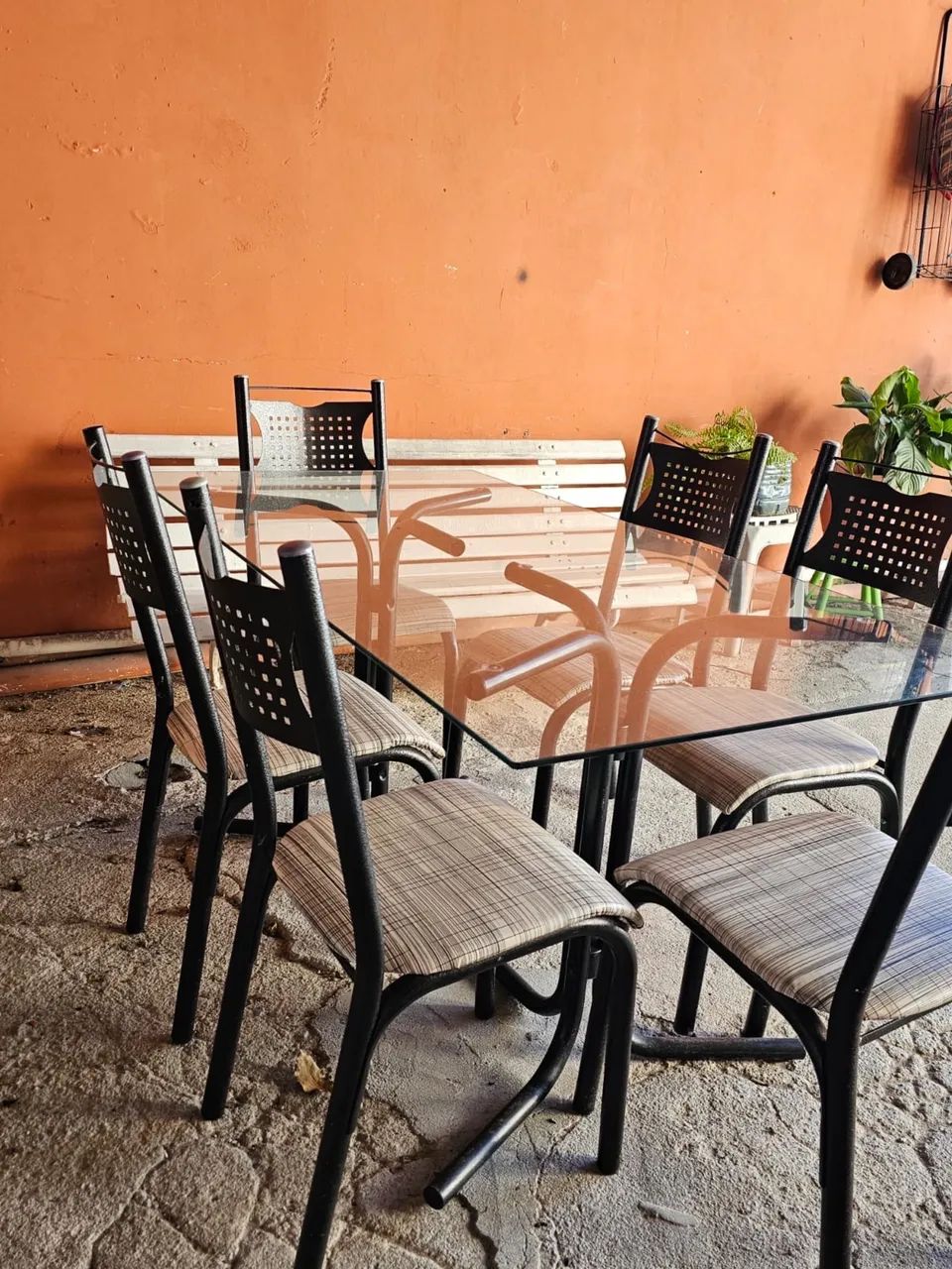 Vendo mesa de vidro - 6 lugares  - Foto 5