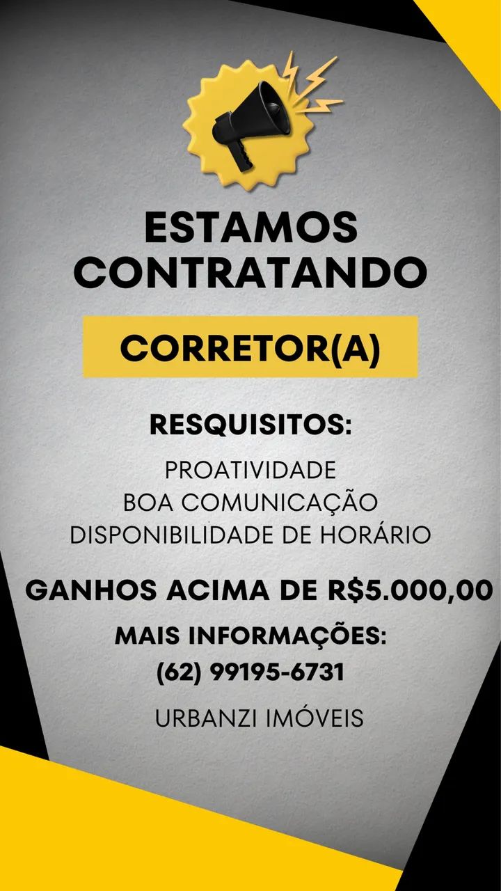 CONTRATA-SE CORRETOR(A)