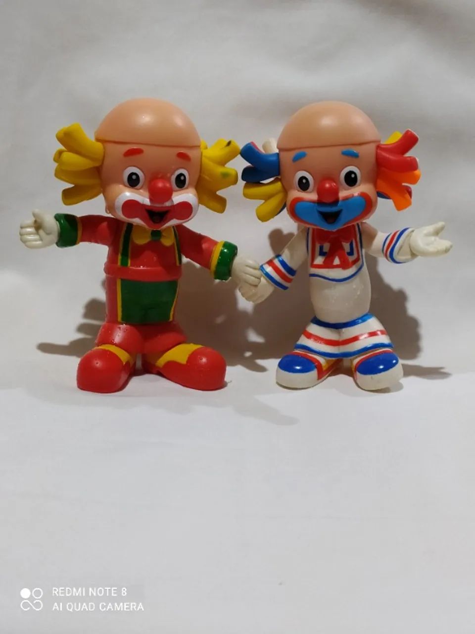 BONECOS EM VINIL PALHACINHOS  PATATI E PATATÁ
