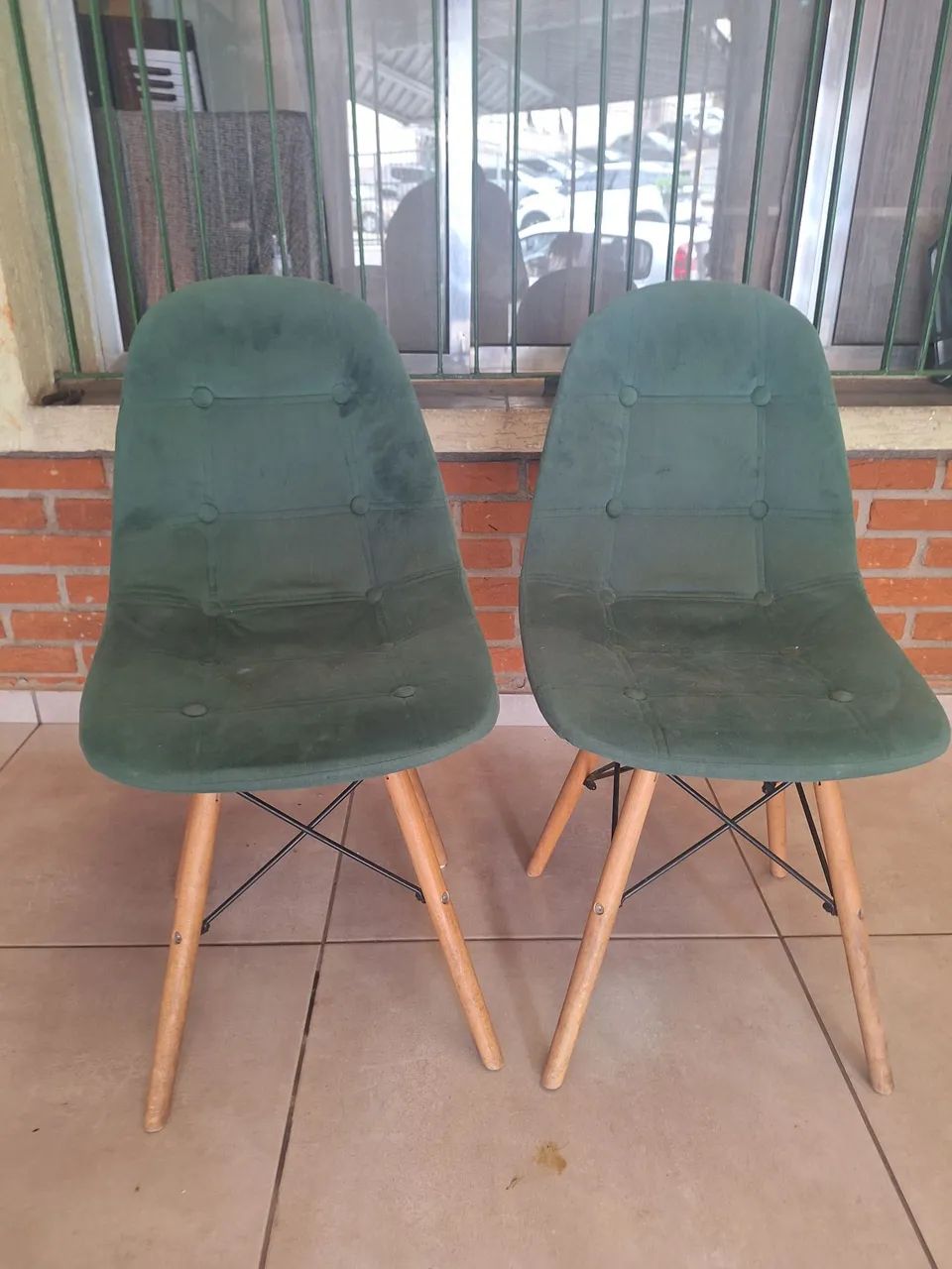Cadeiras veludo